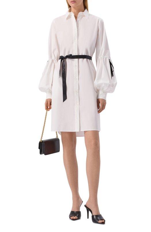 Хлопковое платье Nina Ricci 26PCR0055/C00539 Белый  26PCR0055/C00539 Фото 2