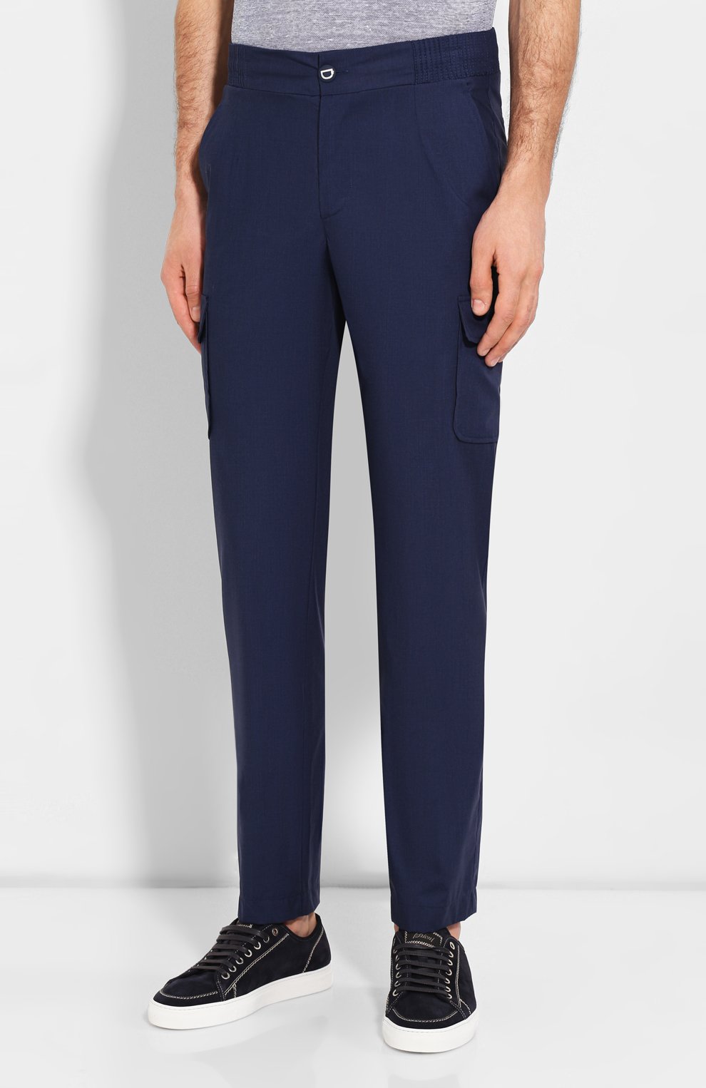 Брюки-карго из смеси шерсти и шелка ZILLI, арт. MBT-PANTS-ZS821/0001, фото 3