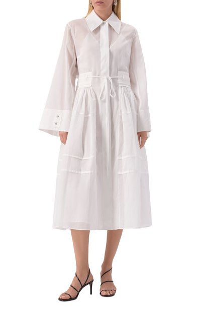 Хлопковое платье JIL SANDER, арт. J02CT0440-J45014, фото 3