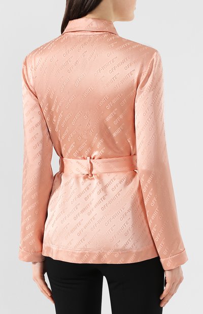 Атласная блузка OFF-WHITE, арт. 0WGA051R19C860570300, фото 4