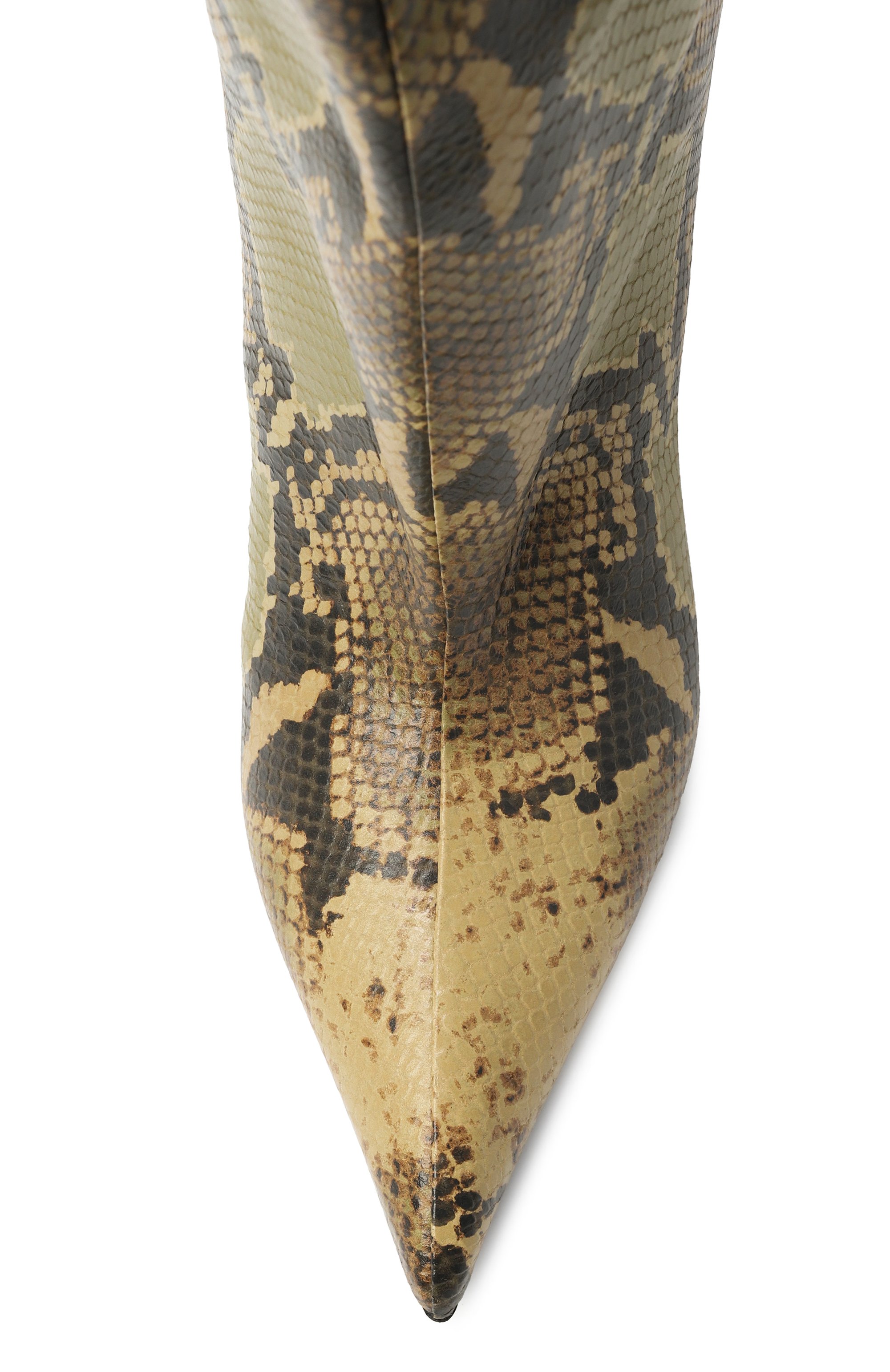 Кожаные сапоги lea 65 THE ATTICO хаки цвета по цене 144500 руб., арт. 251WSH00879/LBT003PR, фото 6 Кожаные сапоги lea 65 THE ATTICO, арт. 251WSH00879/LBT003PR, фото 6