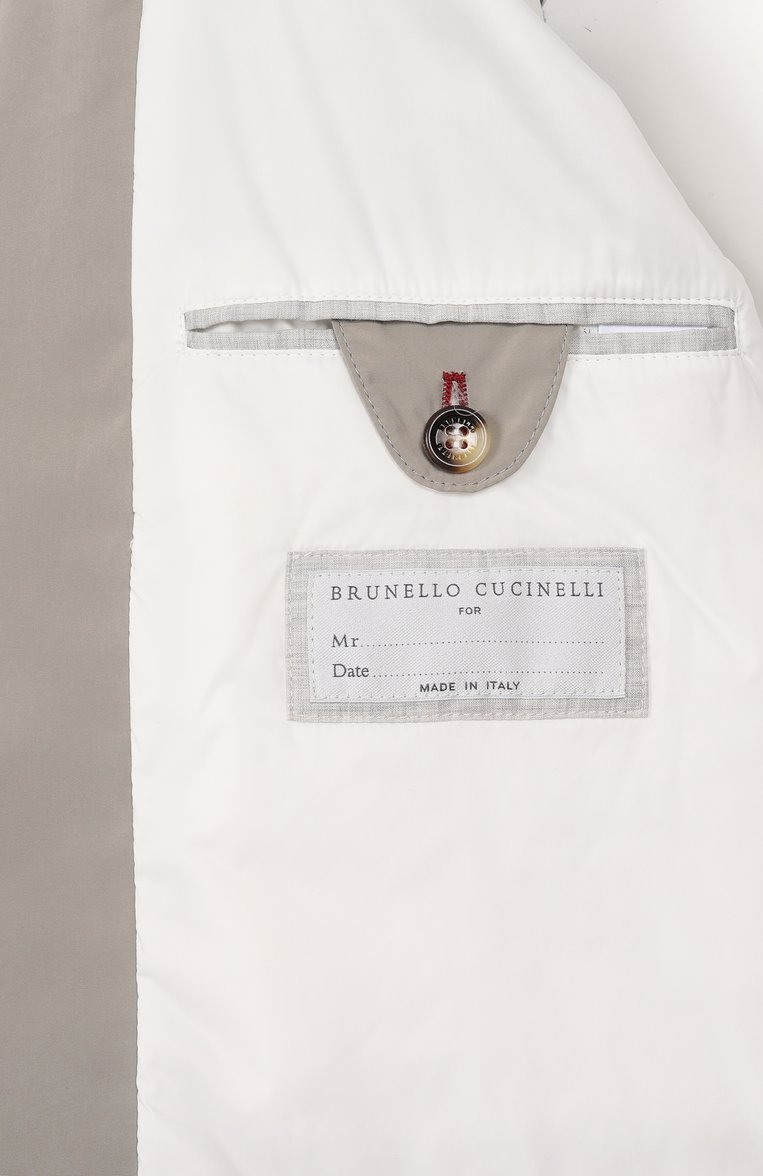 Мужской бомбер BRUNELLO CUCINELLI хаки цвета, арт. MD4796513 | Фото 7 (Материал внешний: Синтетический материал; Рукава: Длинные; Длина (верхняя одежда): Короткие; Материал подклада: Синтетический материал; Кросс-КТ: Легкие, бомбер; Принт: Без принта; Стили: Кэжуэл; Автоматизация состава: Проставлено; Автоматизация ТО: Проставлено; Детали: Без де�кора)