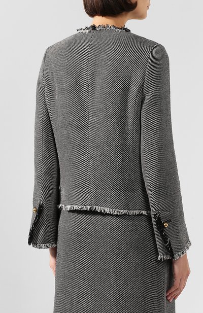 Жакет BY MALENE BIRGER серого цвета по цене 46700 руб., арт. Q67382005/MALIN, фото 4 Жакет BY MALENE BIRGER, арт. Q67382005/MALIN, фото 4