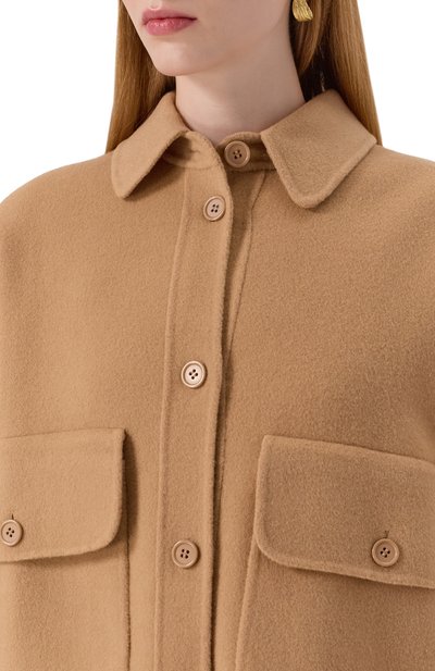 Шерстяная куртка-рубашка ERIKA CAVALLINI, арт. P5WW05, фото 5