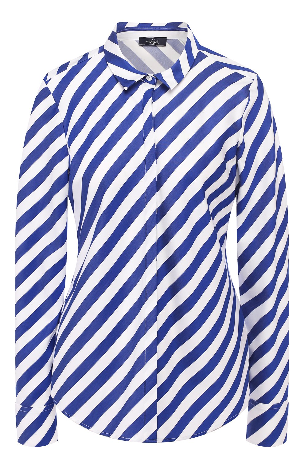 Рубашка в полоску VAN LAACK синего цвета по цене 12950 руб., арт. BL-BELLA-SGDI/156196, фото 1 Рубашка в полоску VAN LAACK, арт. BL-BELLA-SGDI/156196, фото 1