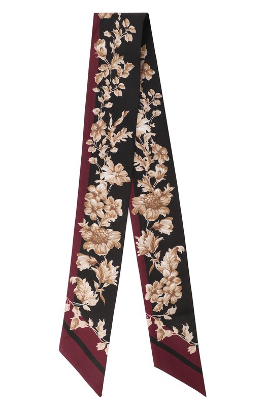 Шелковый шарф-твилли Dolce & Gabbana FS215A/GDC9D Бордовый  FS215A/GDC9D Фото 4