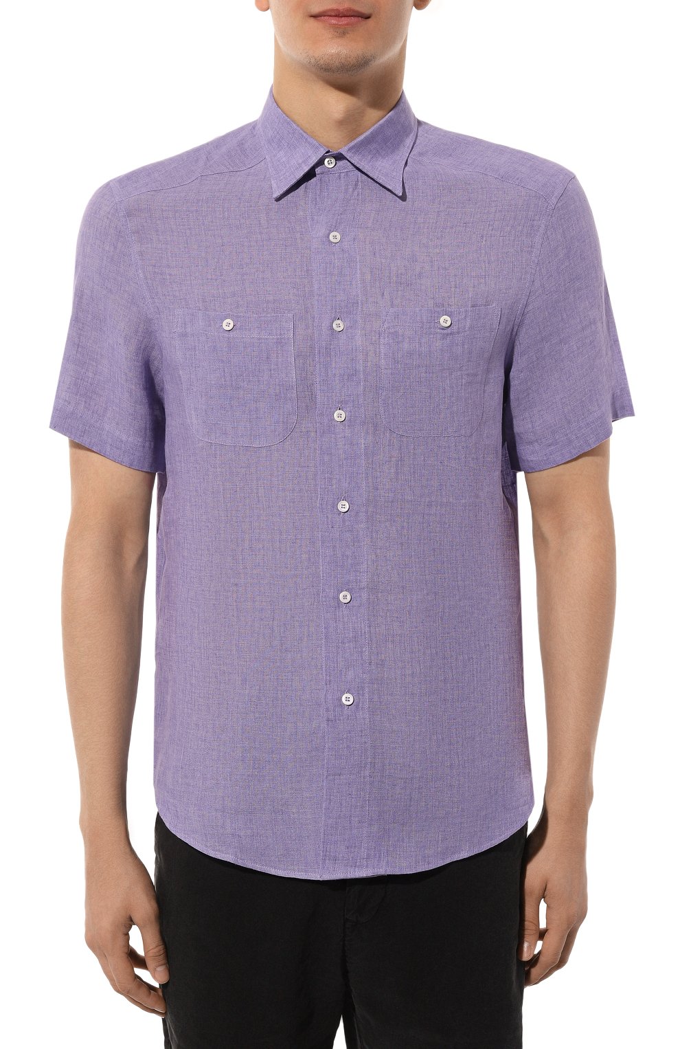 Льняная рубашка BRUNELLO CUCINELLI, арт. MF6300635, фото 3