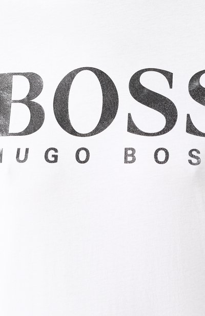 Хлопковая футболка BOSS белого цвета по цене 4800 руб., арт. 50423999, фото 5 Хлопковая футболка BOSS, арт. 50423999, фото 5
