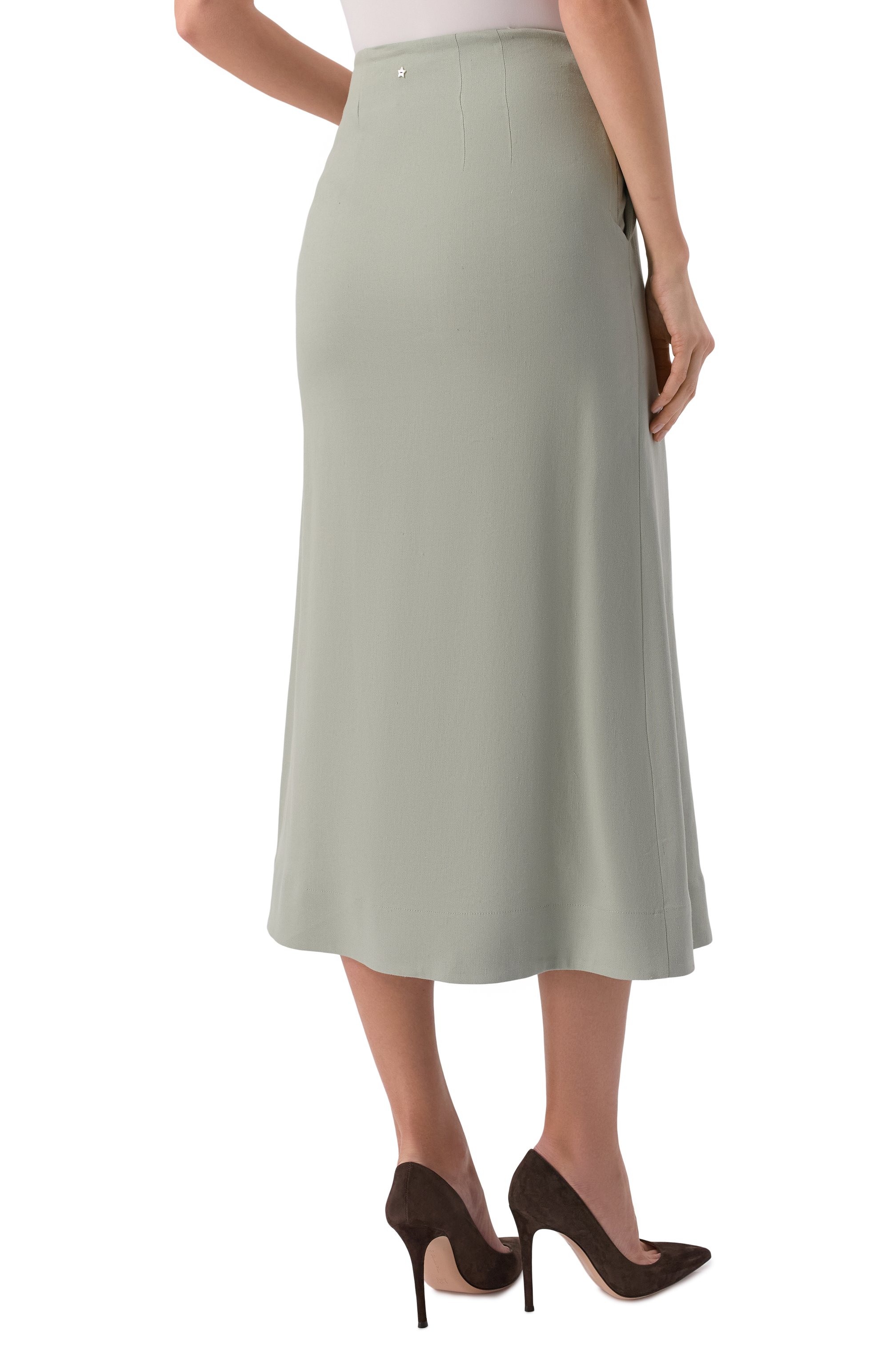 Юбка изо льна и вискозы LORENA ANTONIAZZI, арт. P2640G033A/3347, фото 4