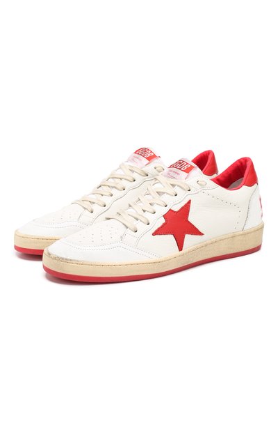 Кожаные кеды ball star GOLDEN GOOSE DELUXE BRAND, арт. G34WS592.A5, фото 1