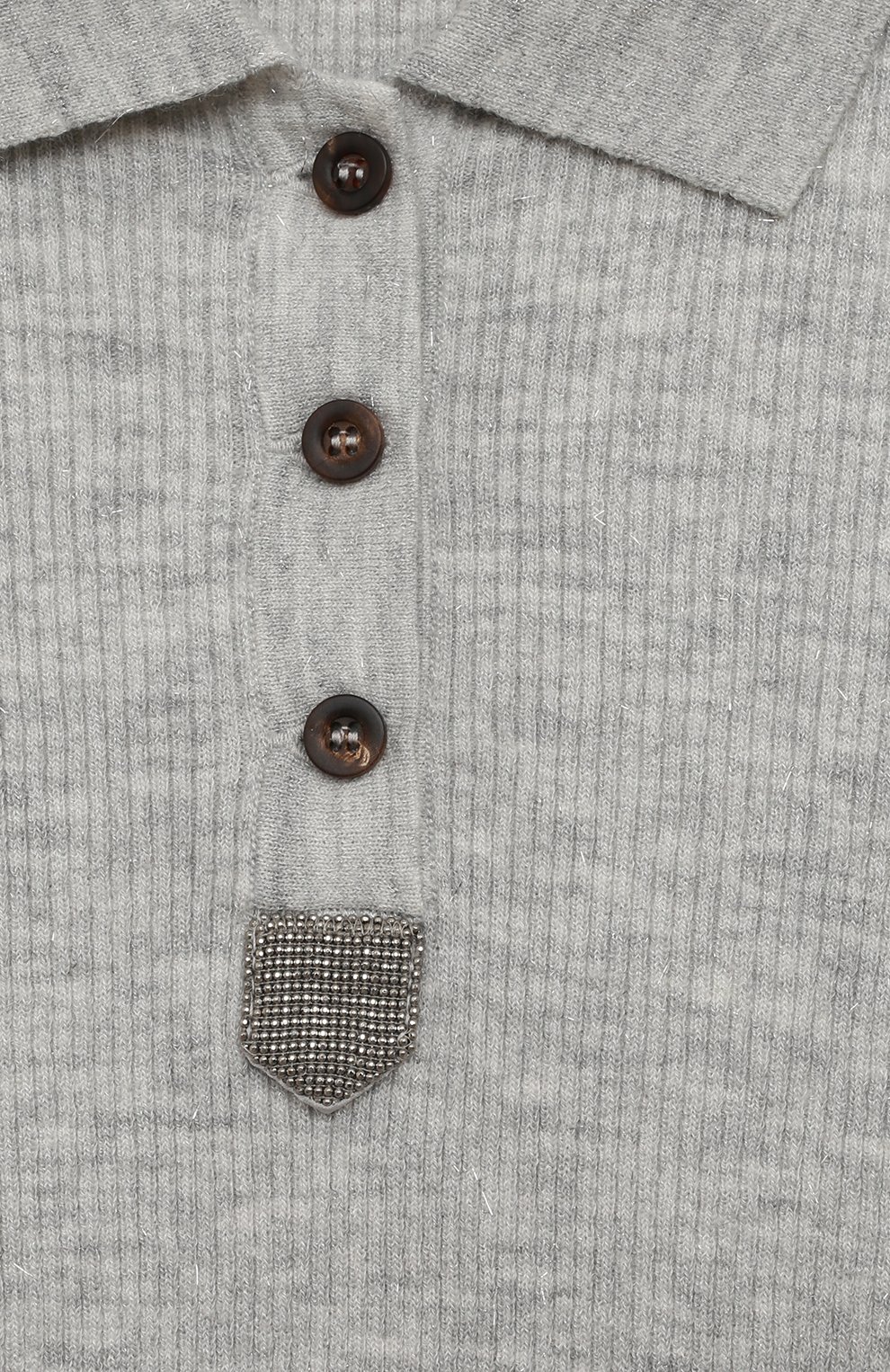 Поло из кашемира и вискозы BRUNELLO CUCINELLI, арт. B9AM81805C, фото 3