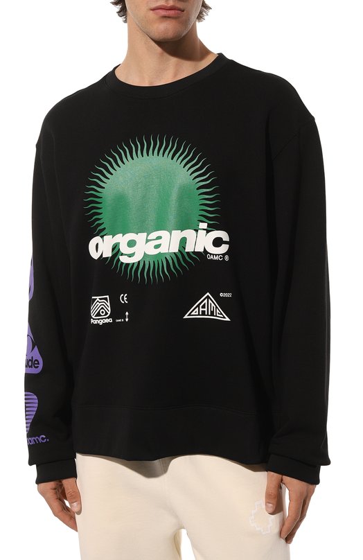Хлопковый свитшот Oamc Чёрный, фото 3