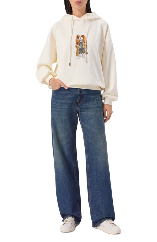 Хлопковое худи Flashin FS25HDOS Кремовый  FS25HDOS Фото 2