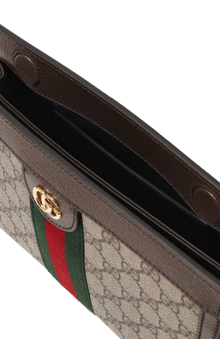 Женская сумка ophidia gg GUCCI бежевого цвета, арт. 503877/K05NG | Фото 5 (Материал: Экокожа; Ремень/цепочка: На ремешке; Сумки-технические: Сумки через плечо; Размер: medium; Региональные ограничения белый список (Axapta Mercury): RU; Материал сплава: Проставлено; Драгоценные камни: Проставлено)