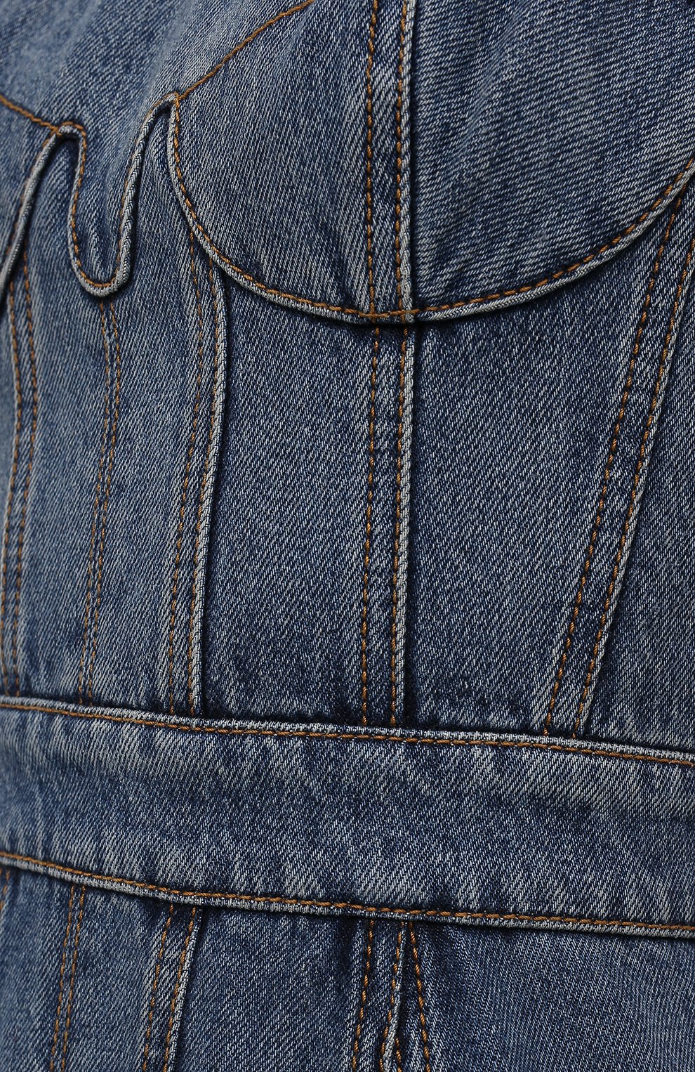 Джинсовое платье ALEXANDER MCQUEEN синего цвета по цене 263500 руб., арт. 654852/QMABC, фото 5 Джинсовое платье ALEXANDER MCQUEEN, арт. 654852/QMABC, фото 5