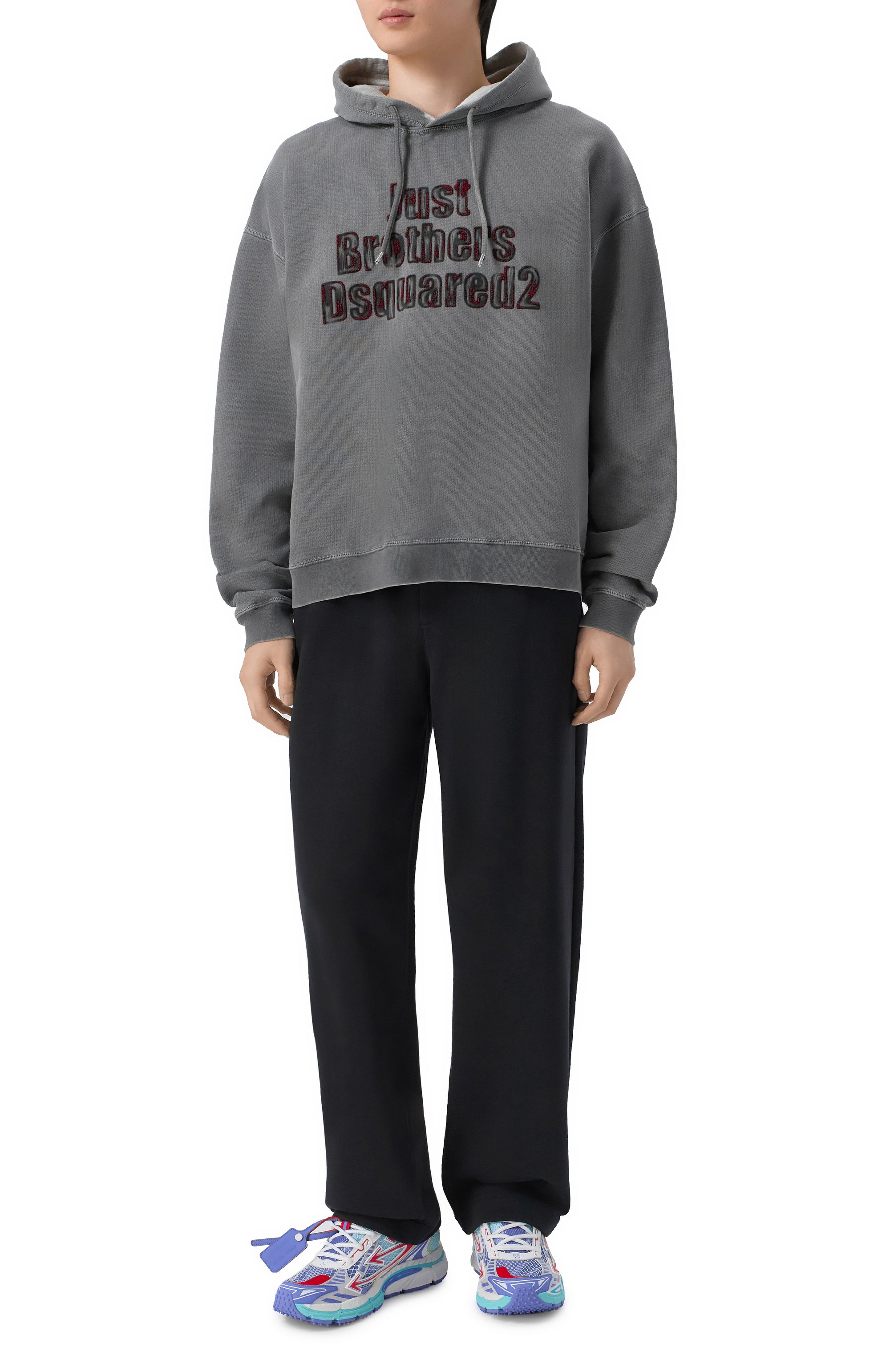 Кроссовки be right back fishnet OFF-WHITE, арт. 0MIA295S26FAB004, фото 2