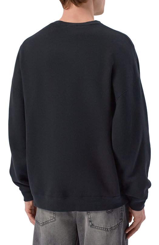 Свитшот из хлопка и лиоцелла R13 R13WK004-K138A Чёрный  R13WK004-K138A Фото 4