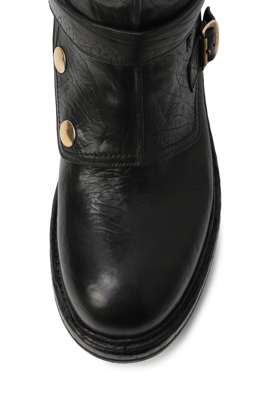 Кожаные сапоги Dolce & Gabbana A70163/AW352 Чёрный  A70163/AW352 Фото 6