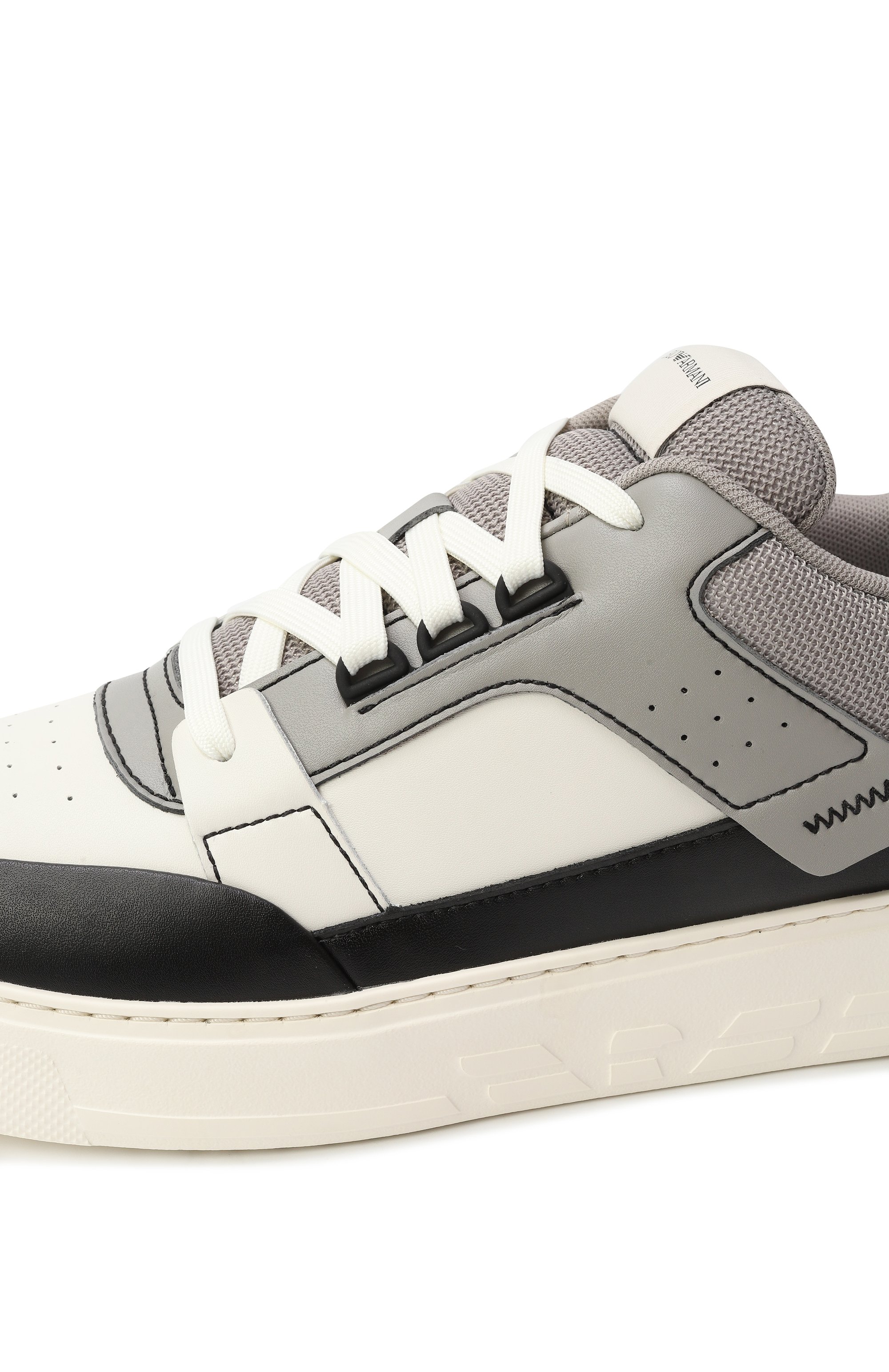 Кожаные кеды EMPORIO ARMANI, арт. X4X688/XR333, фото 7