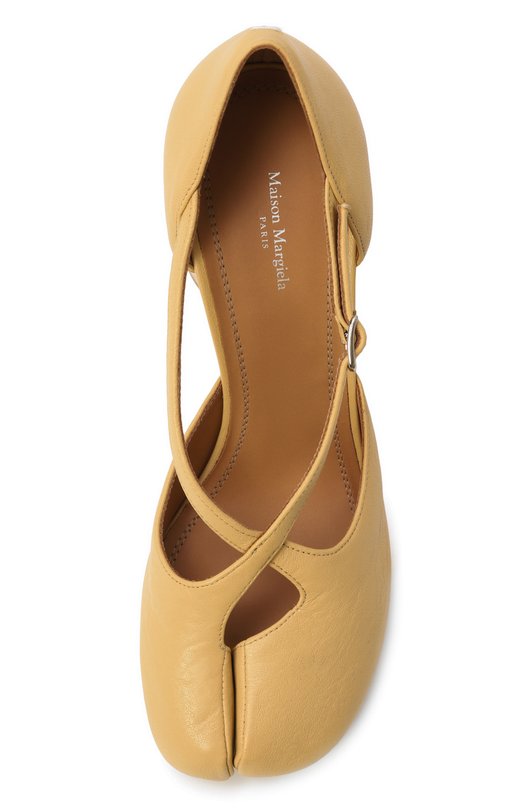 Кожаные туфли Tabi Maison Margiela S58WL0284/P3753 Бежевый  S58WL0284/P3753 Фото 6