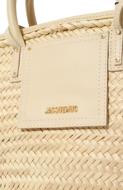 Сумка le panier soleil JACQUEMUS кремового цвета по цене 64800 руб., арт. 23E/223BA045-3060, фото 3 Сумка le panier soleil JACQUEMUS, арт. 23E/223BA045-3060, фото 3