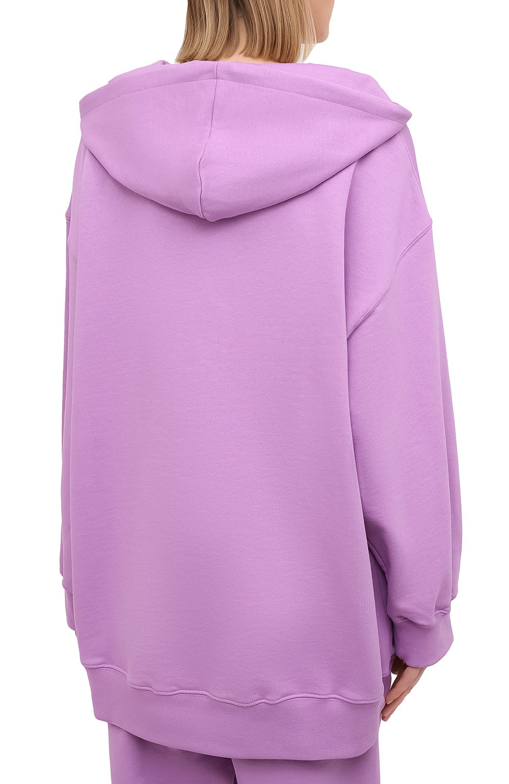 Хлопковое худи MSGM сиреневого цвета по цене 35100 руб., арт. 3041MDM194 217119, фото 4 Хлопковое худи MSGM, арт. 3041MDM194 217119, фото 4
