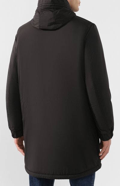 Кашемировая парка на молнии с капюшоном LORO PIANA, арт. FAG4266, фото 4