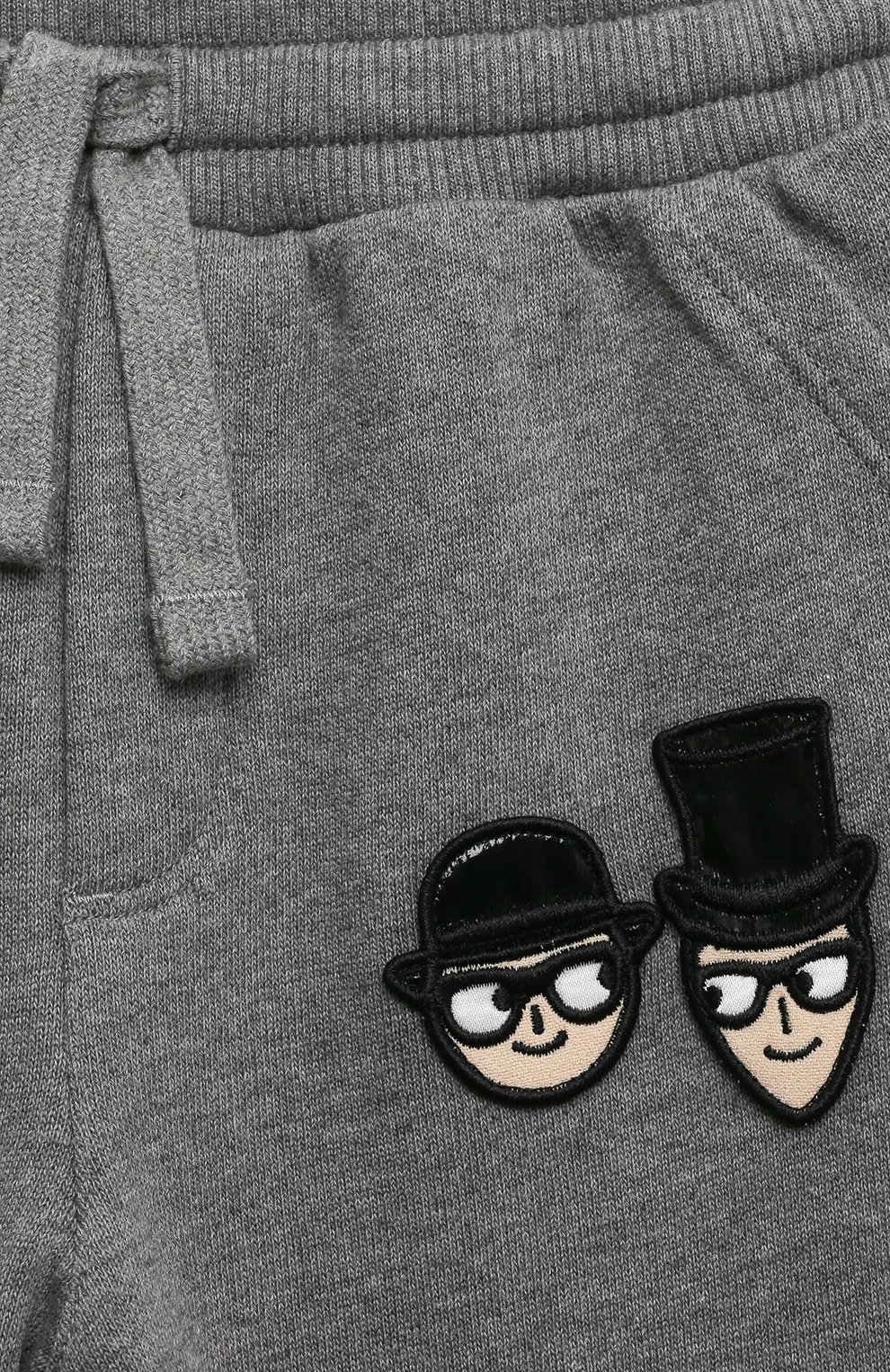 Хлопковые джоггеры DOLCE & GABBANA серого цвета по цене 19750 руб., арт. L1JPU5/G7TEP/0UTLET AW22-23, фото 3 Хлопковые джоггеры DOLCE & GABBANA, арт. L1JPU5/G7TEP/0UTLET AW22-23, фото 3