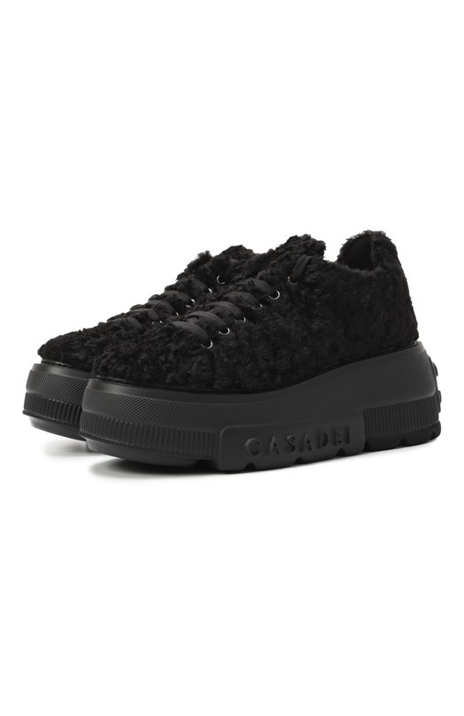 Текстильные кеды Nexus Casadei 2X078A071N/C2188 Чёрный 2X078A071N/C2188