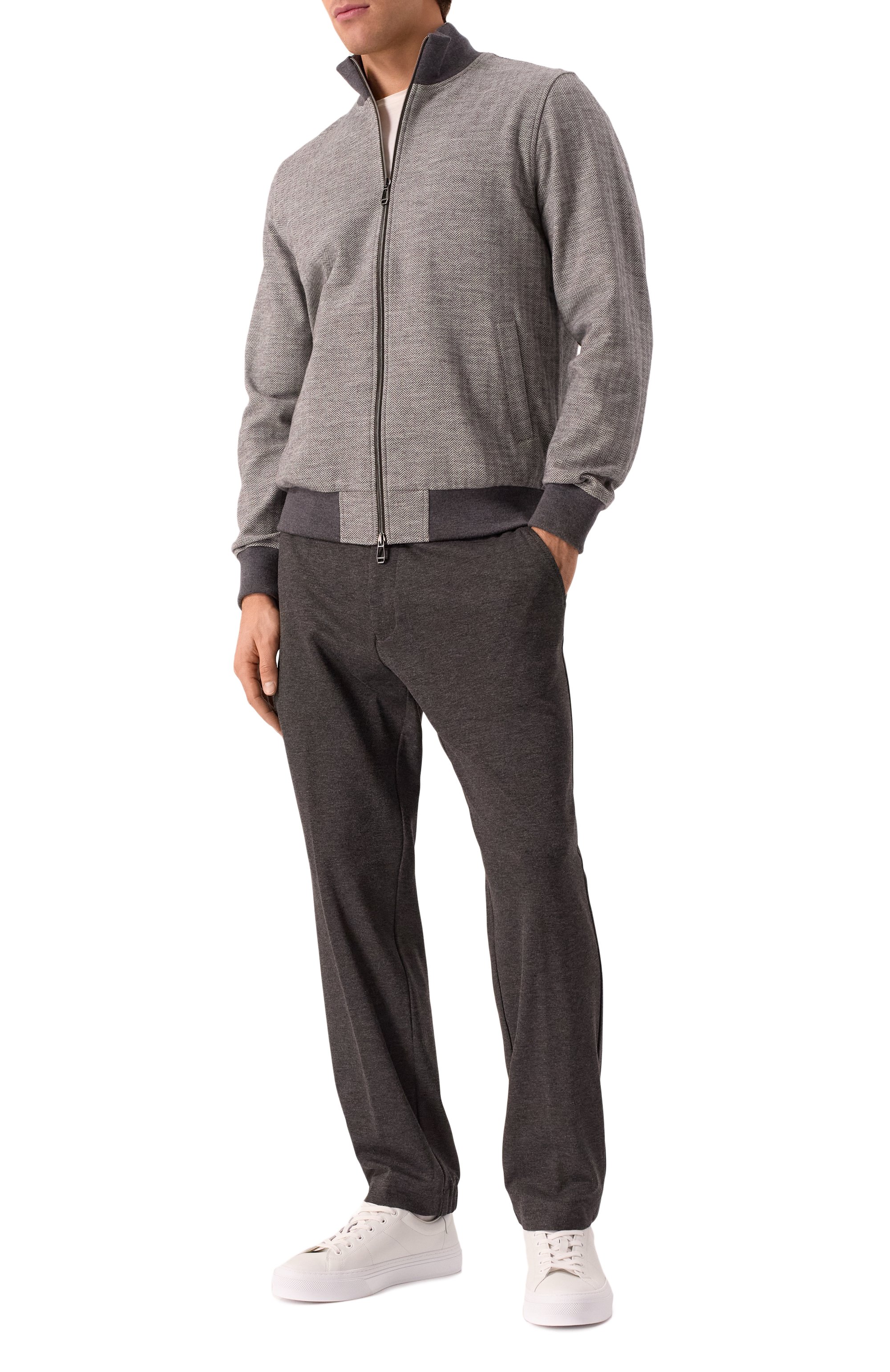 Брюки из вискозы MVST темно-серого цвета по цене 66350 руб., арт. 3GMM/9806, фото 2 Брюки из вискозы MVST, арт. 3GMM/9806, фото 2