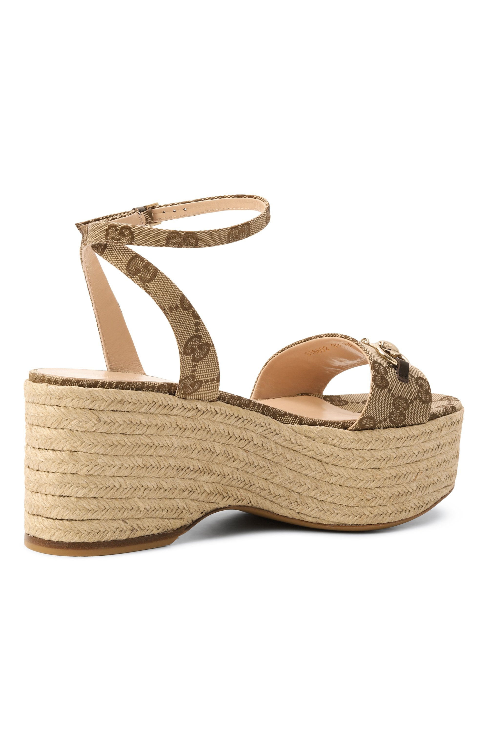 Текстильные босоножки GUCCI, арт. 816692/H6320, фото 5