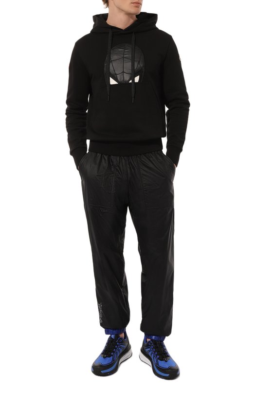 Хлопковое худи Moncler x MARVEL Spider-Man Moncler 8G000-05-809KR Чёрный  8G000-05-809KR Фото 2