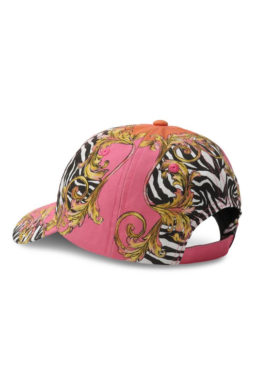 Хлопковая бейсболка Versace Jeans Couture 78HAZK59/ZG371 Разноцветный  78HAZK59/ZG371 Фото 3