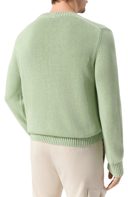 Свитер из шелка и льна MVST 25E/X1P/0/A010/7660 Зелёный  25E/X1P/0/A010/7660 Фото 4