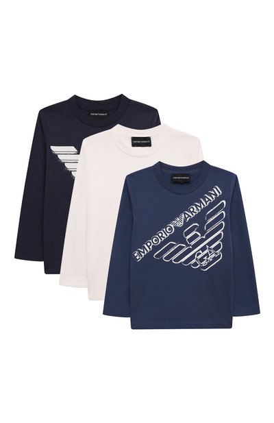 Комплект из трех лонгсливов EMPORIO ARMANI, арт. 6D4DJ4/4J54Z