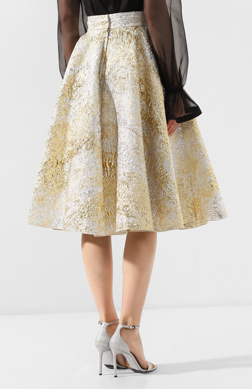 Юбка DOLCE & GABBANA золотого цвета по цене 157500 руб., арт. F4BS6T/HJMJS, фото 4 Юбка DOLCE & GABBANA, арт. F4BS6T/HJMJS, фото 4
