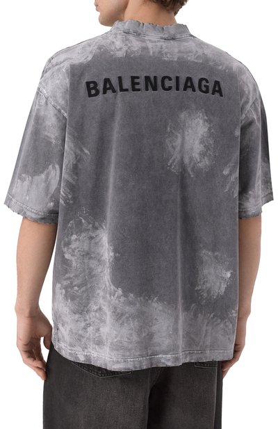Хлопковая футболка BALENCIAGA, арт. 764235/TRVI8, фото 4