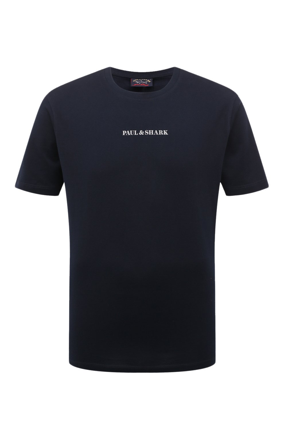 Хлопковая футболка PAUL&SHARK темно-синего цвета по цене 14200 руб., арт. 22411044, фото 1 Хлопковая футболка PAUL&SHARK, арт. 22411044, фото 1