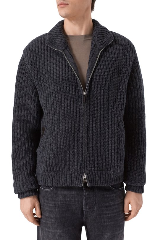 Шерстяной кардиган Jacob Cohen 25I P/JUR_SJ005 000 X0018 FL Серый  25I P/JUR_SJ005 000 X0018 FL Фото 3