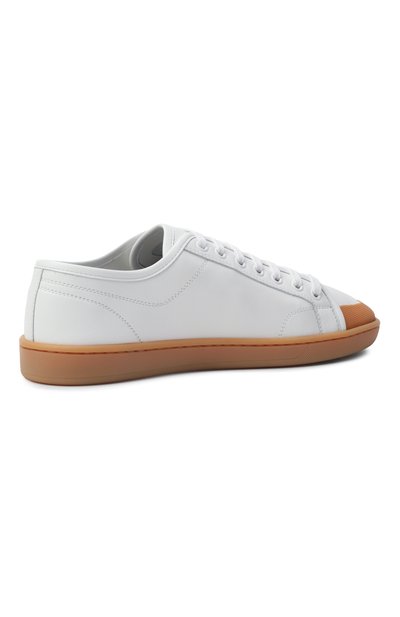 Кожаные кеды gym SAINT LAURENT белого цвета по цене 84750 руб., арт. 839921/00N00, фото 5 Кожаные кеды gym SAINT LAURENT, арт. 839921/00N00, фото 5