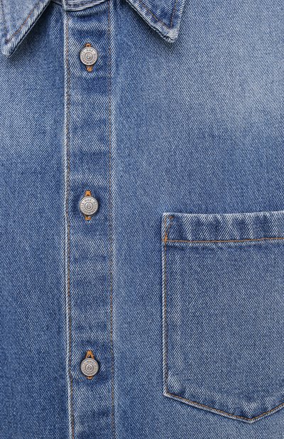 Джинсовая рубашка MM6 голубого цвета по цене 44850 руб., арт. S52DL0159/S30589, фото 5 Джинсовая рубашка MM6, арт. S52DL0159/S30589, фото 5