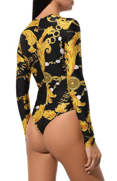Боди VERSACE JEANS COUTURE разноцветного цвета по цене 24200 руб., арт. 75HAM221/JS203, фото 4 Боди VERSACE JEANS COUTURE, арт. 75HAM221/JS203, фото 4