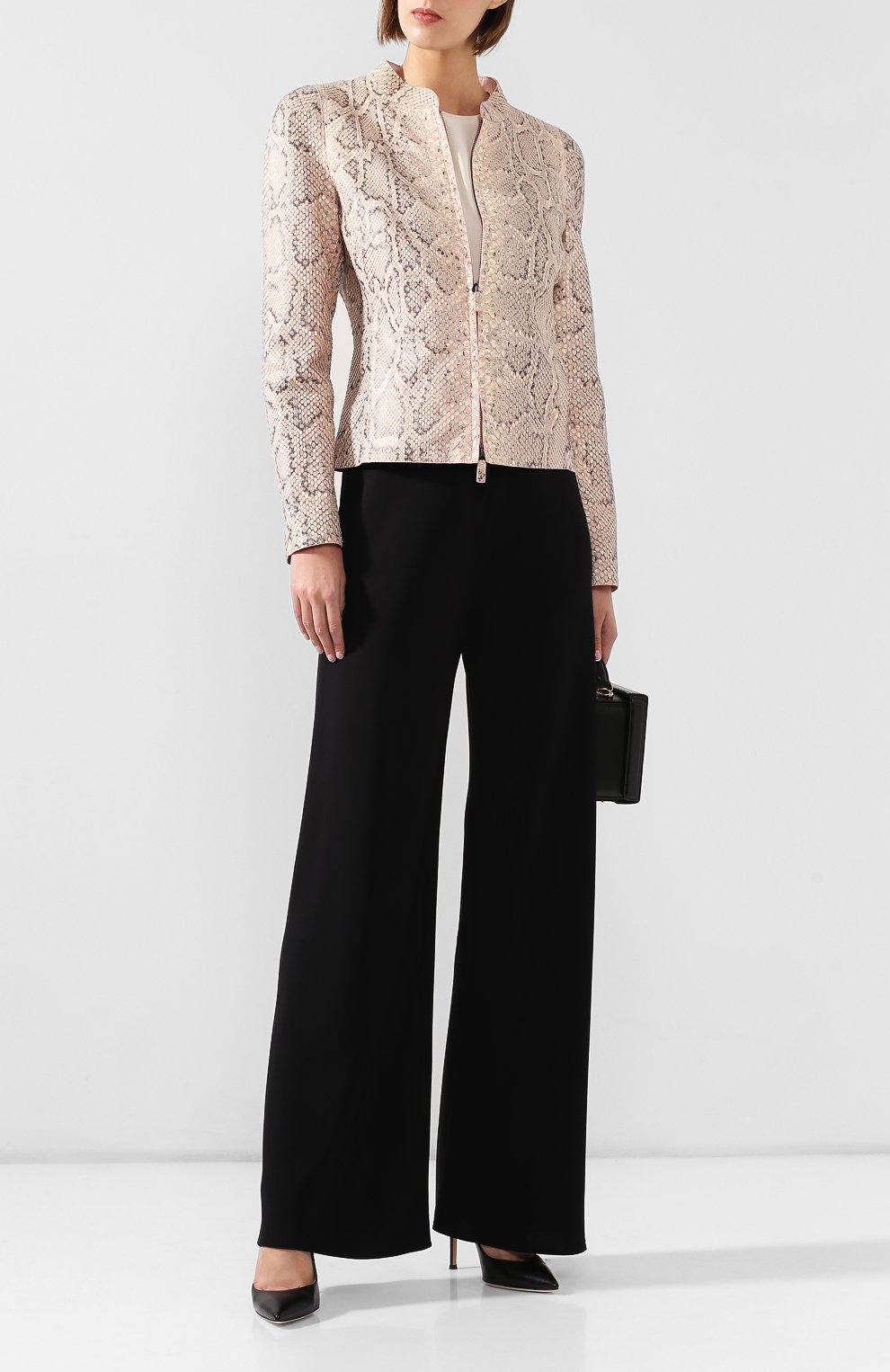 Кожаная куртка GIORGIO ARMANI разноцветного цвета по цене 1045000 руб., арт. 1AG04P/1AP14/PBIV, фото 2 Кожаная куртка GIORGIO ARMANI, арт. 1AG04P/1AP14/PBIV, фото 2