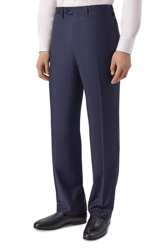 Шерстяные брюки Kiton UPNFCK0626G Синий  UPNFCK0626G Фото 3