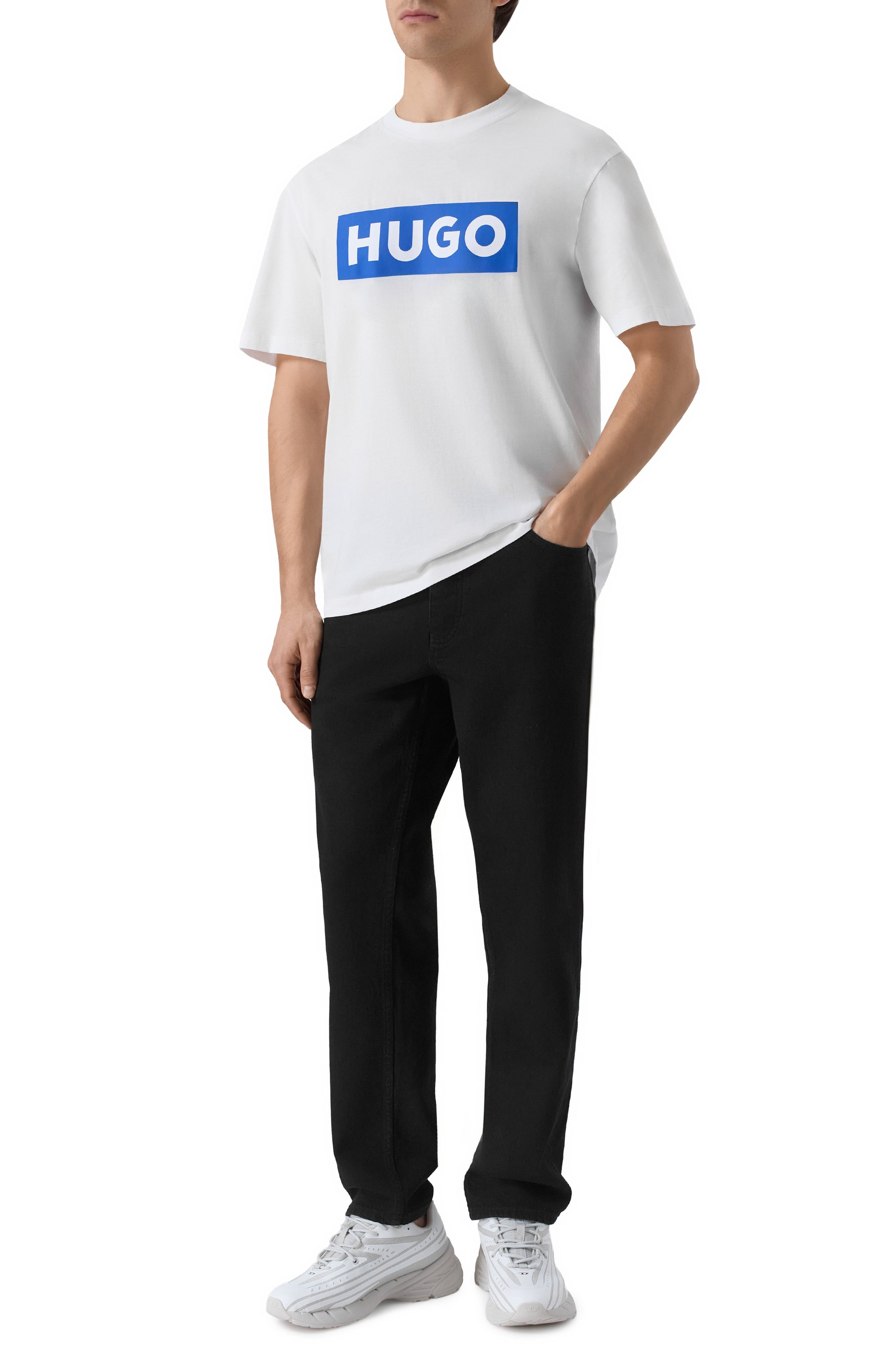 Хлопковая футболка HUGO BLUE, арт. 50522376, фото 2