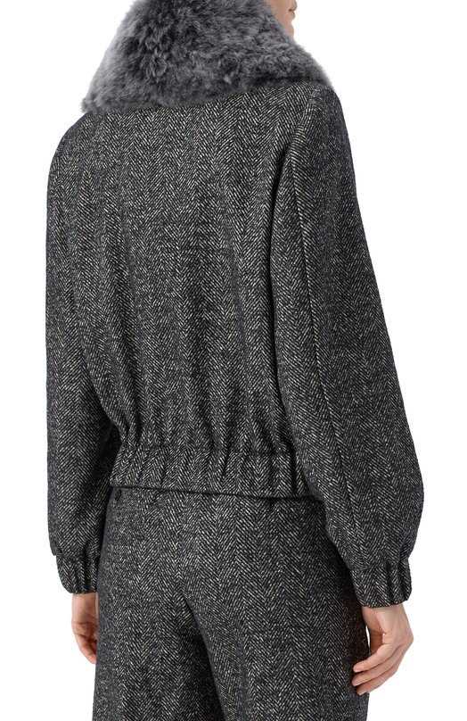 Шерстяная куртка Dolce & Gabbana F9S93T/FCBAJ Серый  F9S93T/FCBAJ Фото 4
