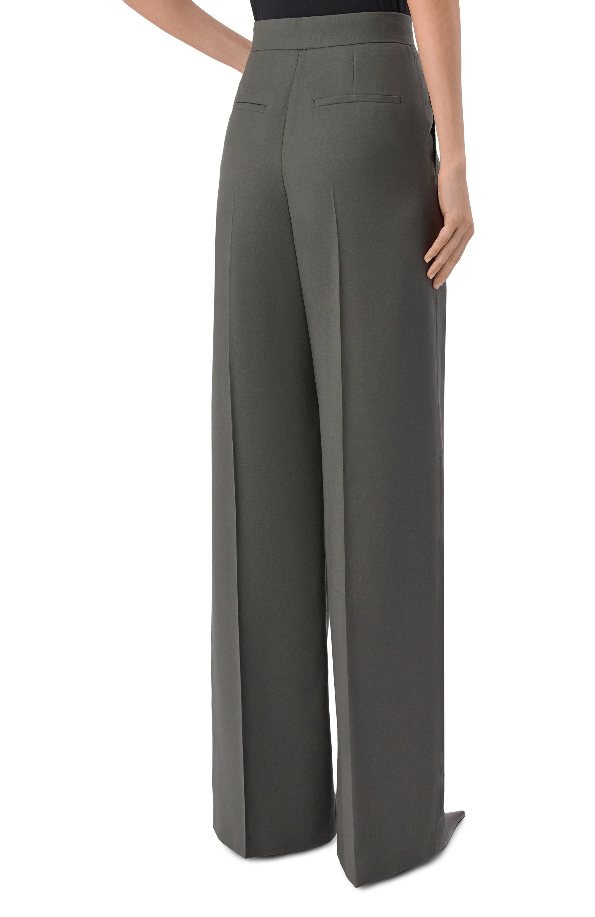 Кашемировые брюки MVST темно-зеленого цвета по цене 253500 руб., арт. M25.1MW.T012/7806/U/-, фото 4 Кашемировые брюки MVST, арт. M25.1MW.T012/7806/U/-, фото 4