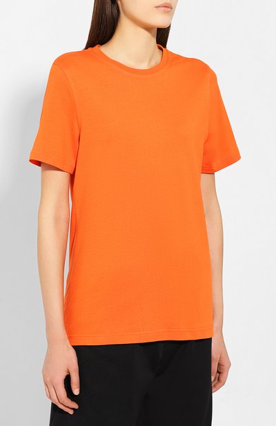 Хлопковая футболка REEBOK оранжевого цвета по цене 8545 руб., арт. FI9475, фото 3 Хлопковая футболка REEBOK, арт. FI9475, фото 3