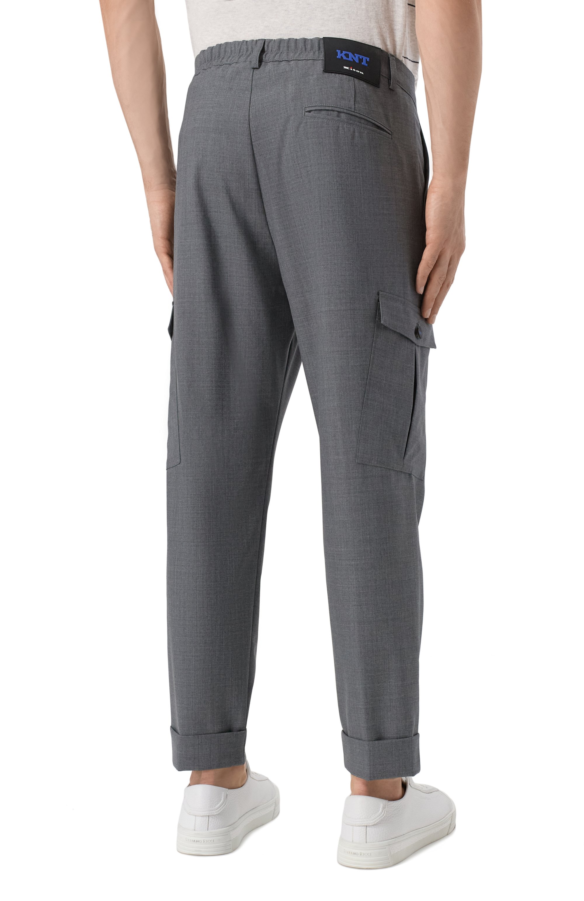 Шерстяные брюки-карго KITON, арт. UPKN024K0371102, фото 4
