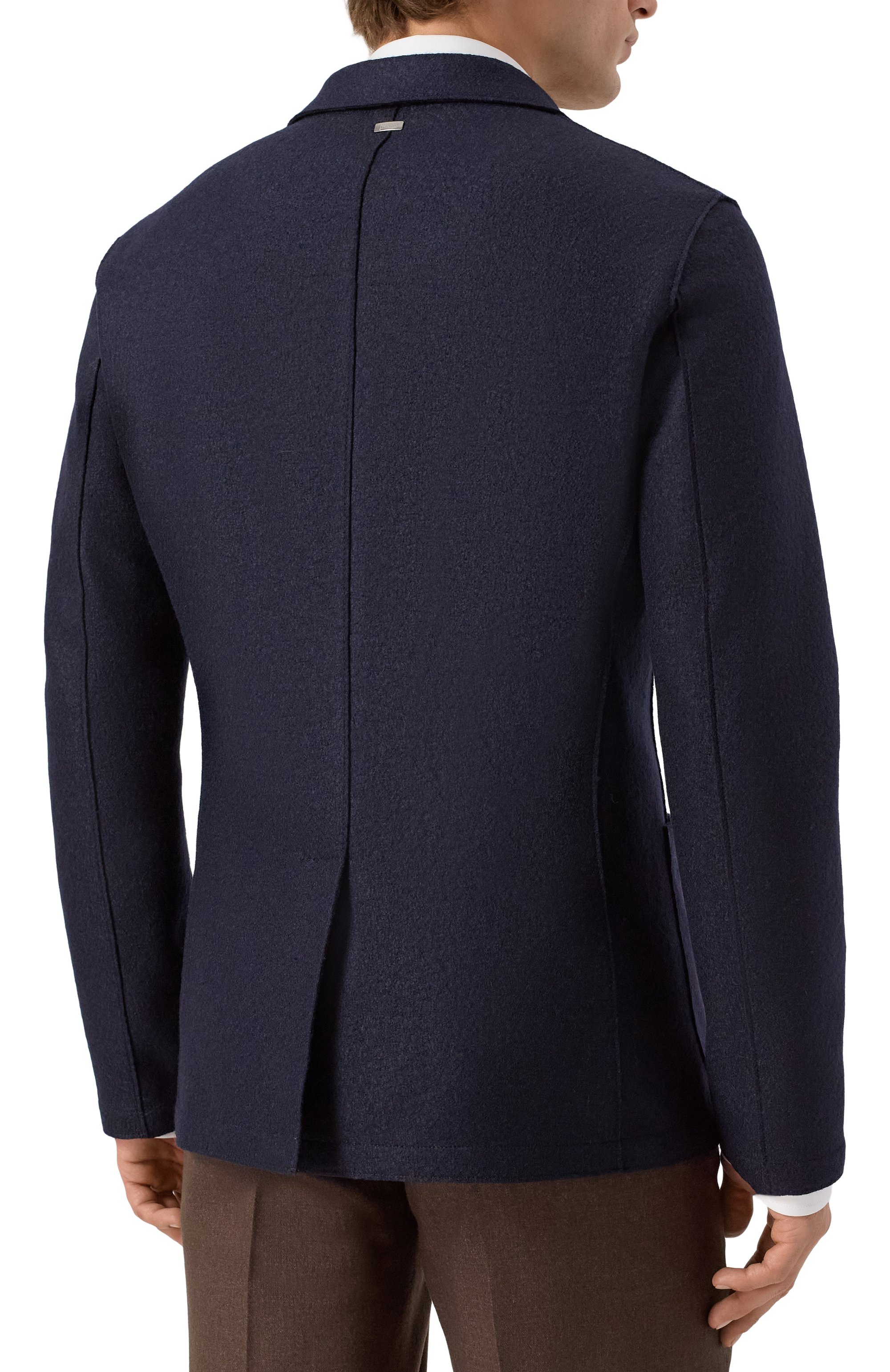 Шерстяной пиджак HERNO темно-синего цвета по цене 98000 руб., арт. GA00019UR/33372, фото 5 Шерстяной пиджак HERNO, арт. GA00019UR/33372, фото 5